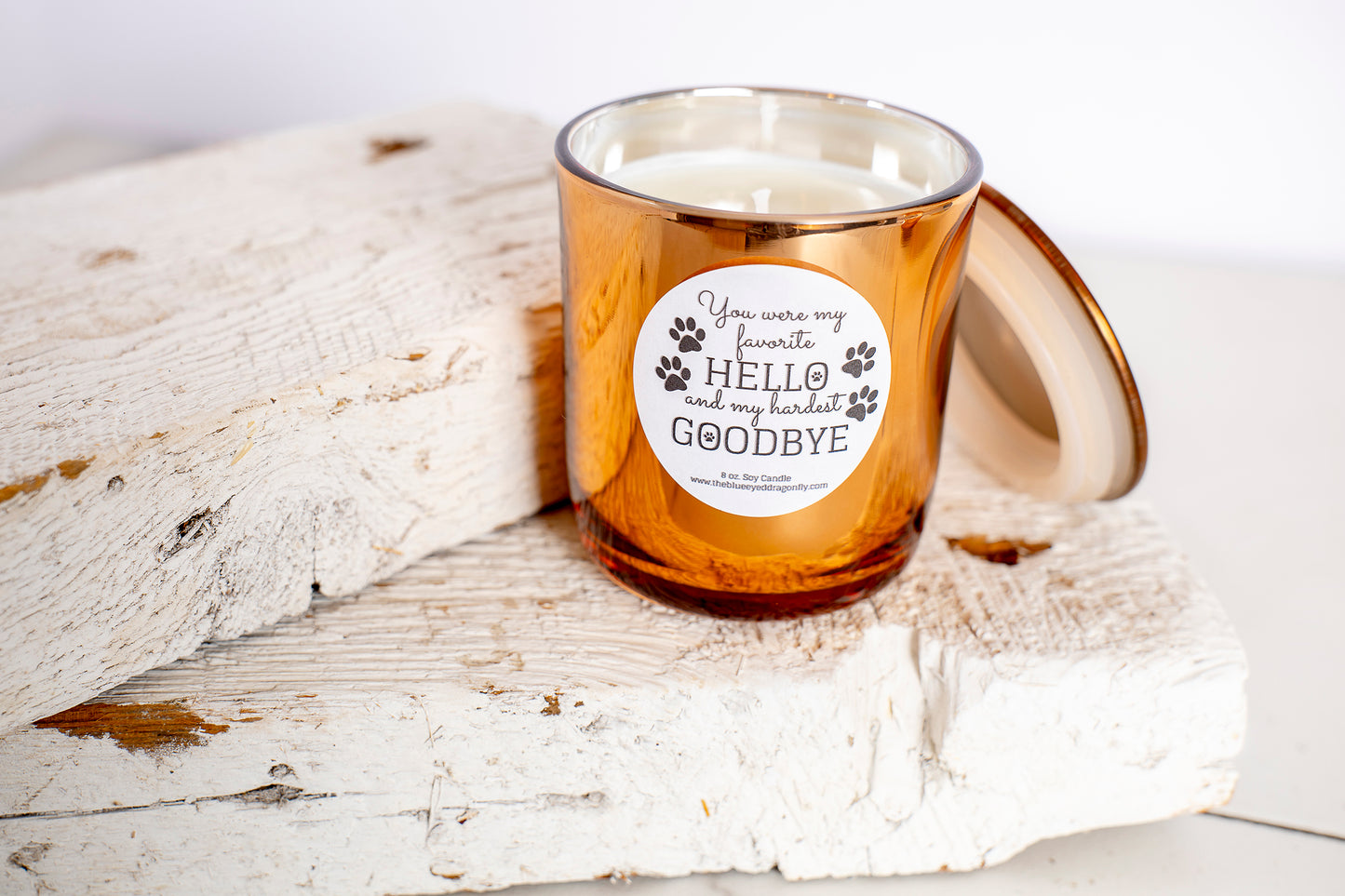 You Were My Favorite Hello Bronze Candle