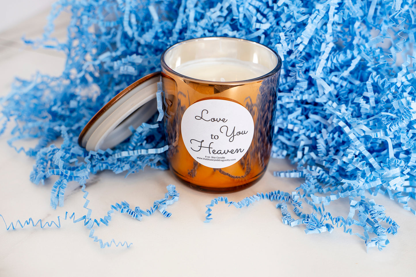 Love You to Heaven Bronze Candle