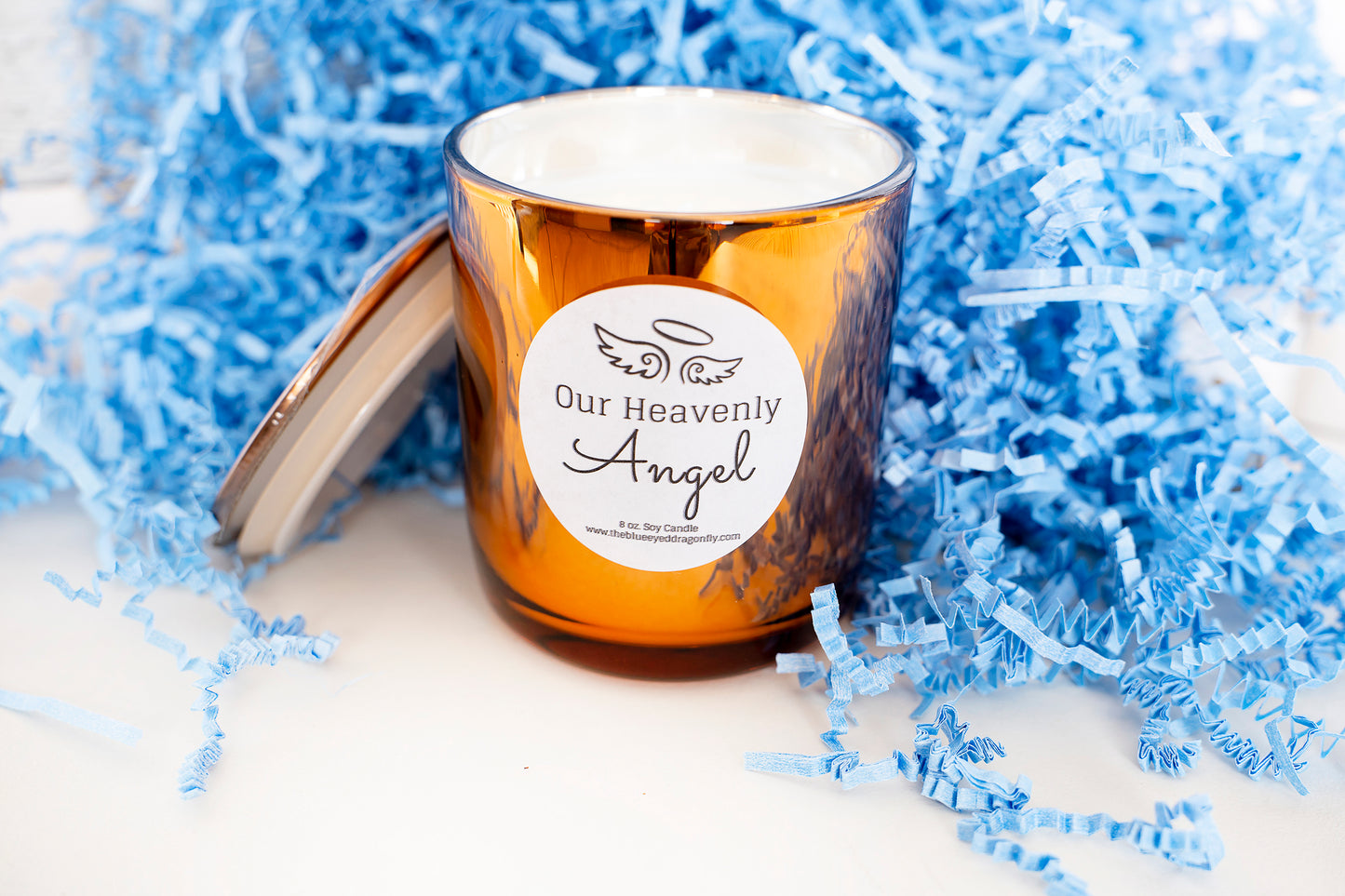 Our Heavenly Angel Bronze Candle