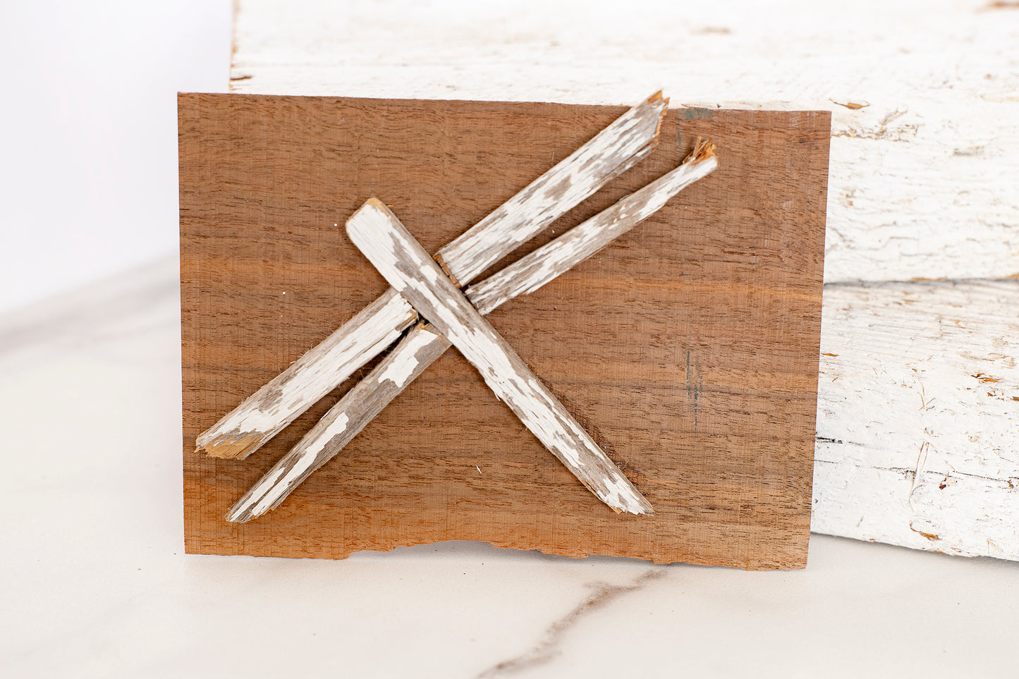 Repurposed Wooden Dragonfly Art