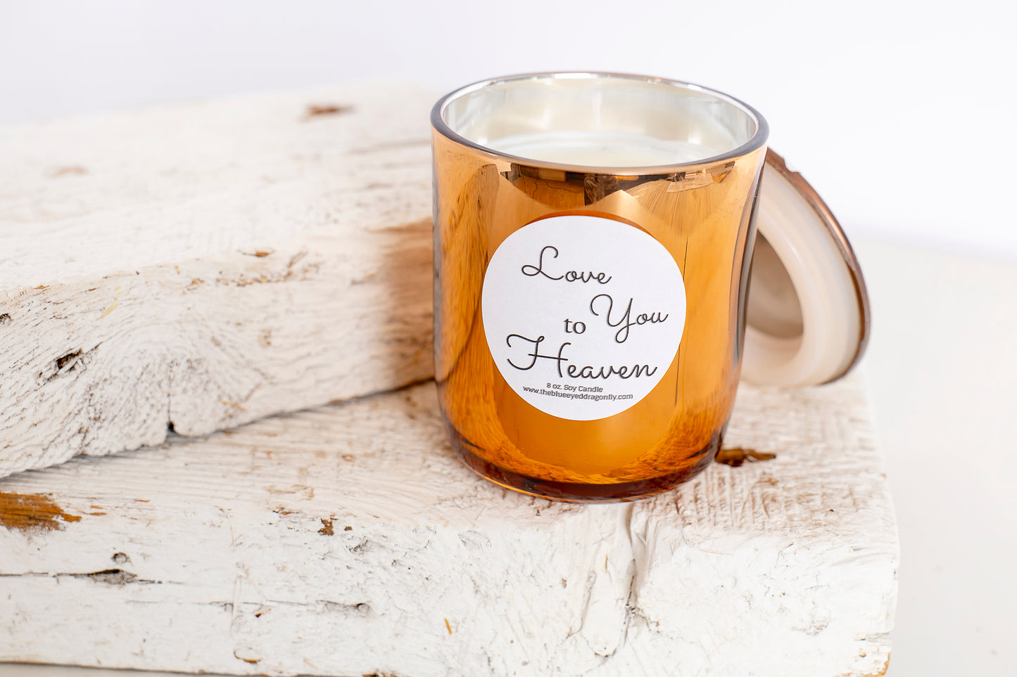 Love You to Heaven Bronze Candle
