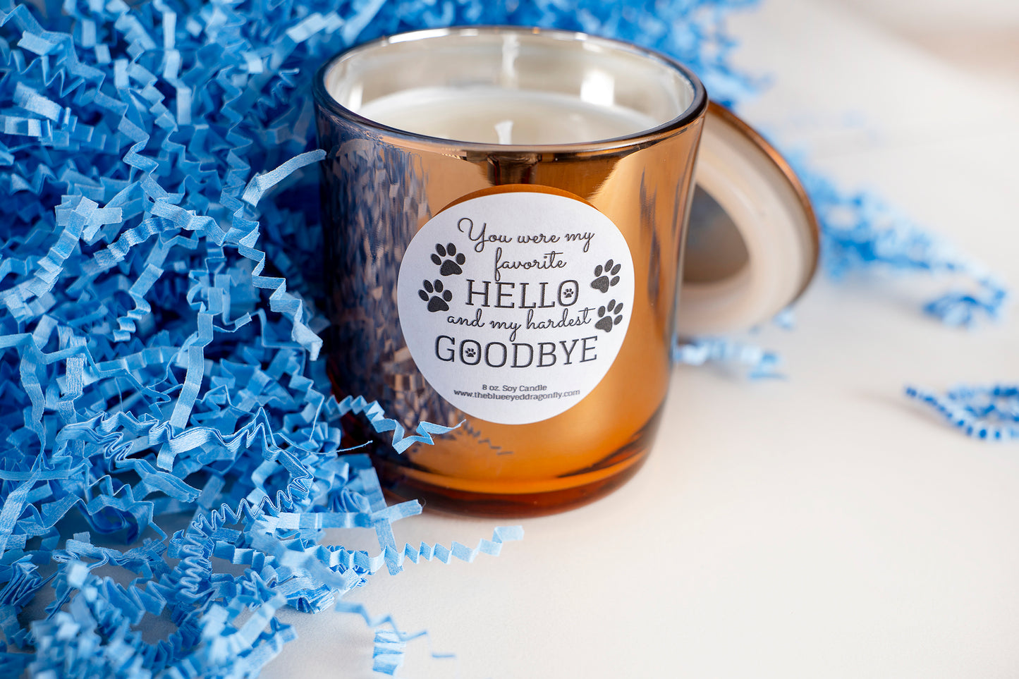 You Were My Favorite Hello Bronze Candle