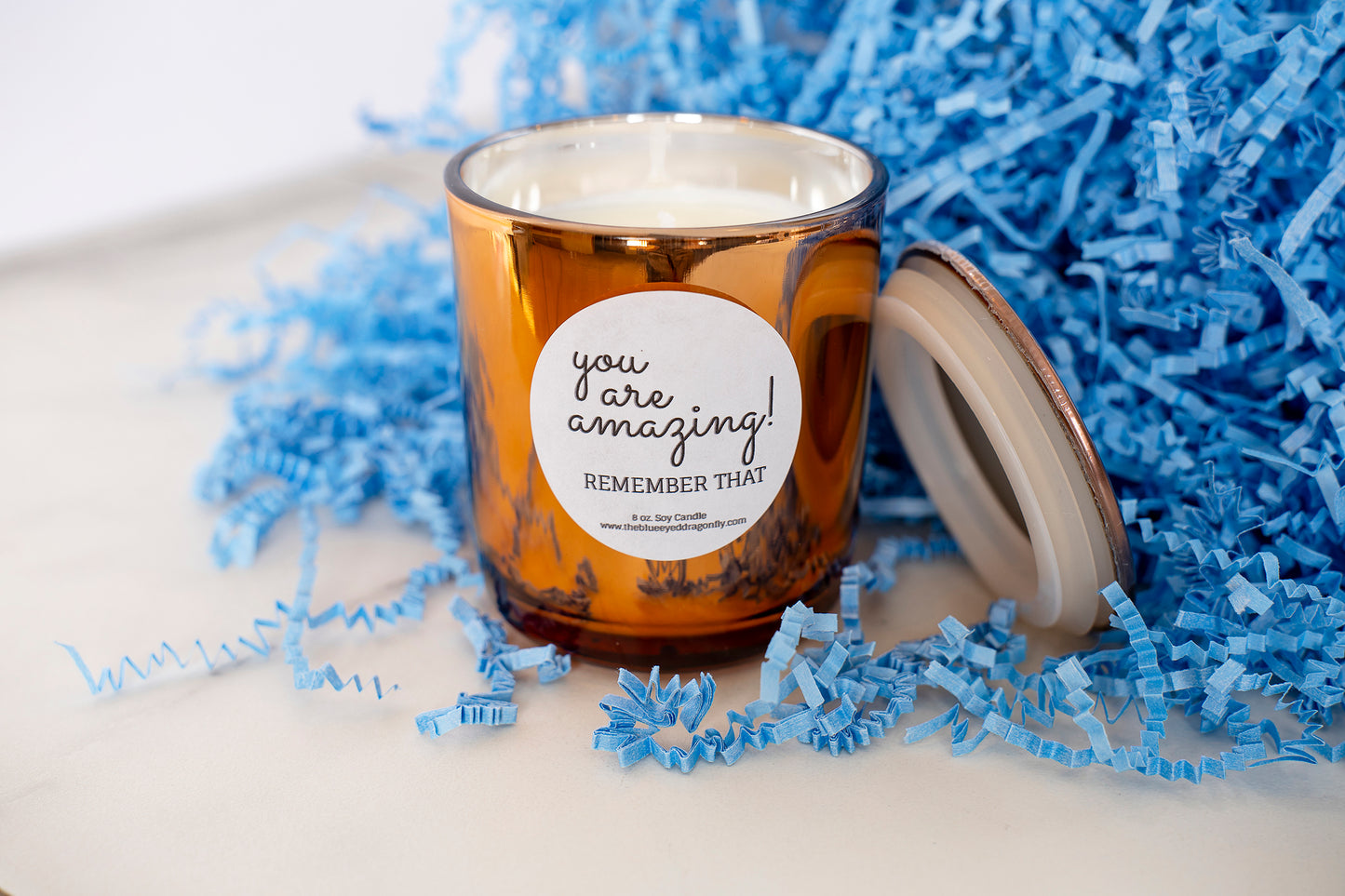 You Are Amazing Bronze Candle