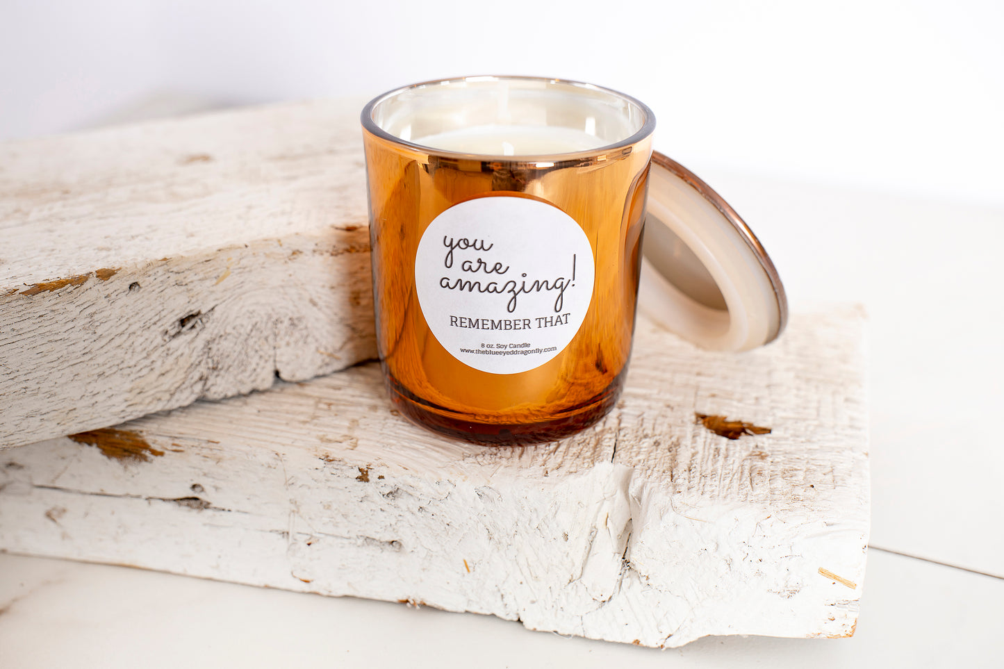 You Are Amazing Bronze Candle