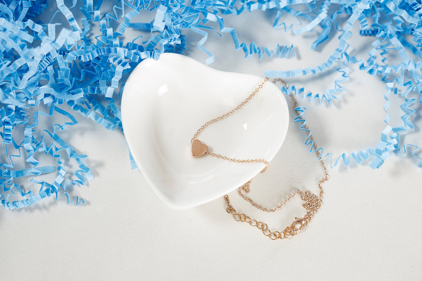 Mini Rose Gold Heart Necklace