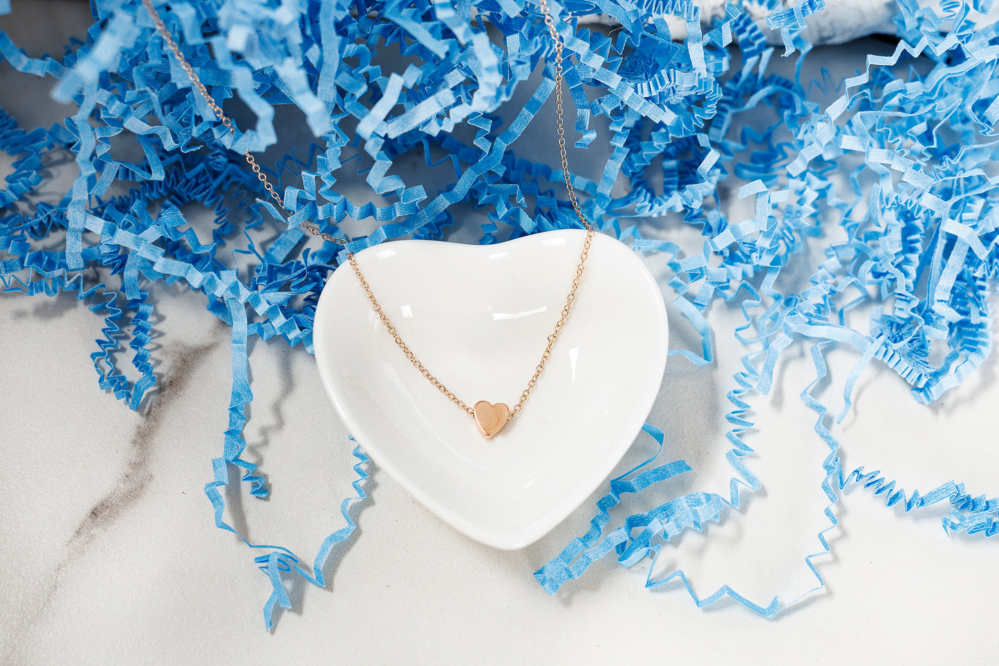 Mini Rose Gold Heart Necklace