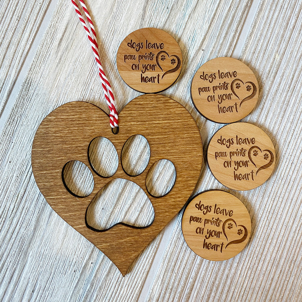 Paw Prints In Our Heart Ornament